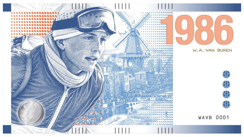 Legendarische Elfstedentocht W.A. van Buren krijgt eigen biljet